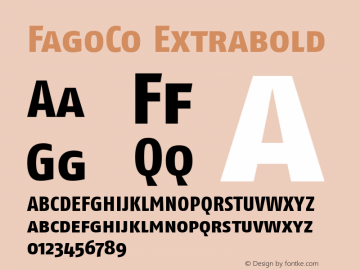 FagoCo Extrabold Version 001.000图片样张