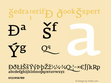 FedraSerifA BookExpert Version 001.000 Font Sample