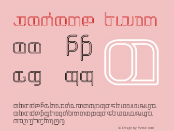 Jakone Twin Version 001.000 Font Sample