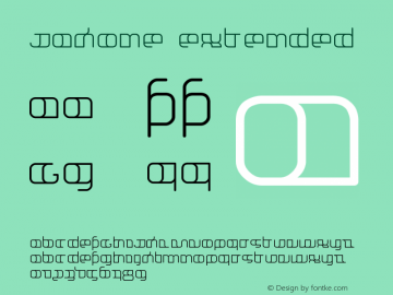 Jakone Extended Version 001.000 Font Sample