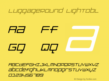 LuggageRound LightObl Version 001.000图片样张