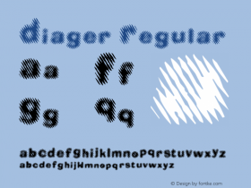 Diager Regular .ttf图片样张