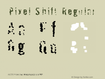 Pixel Shift Regular .ttf图片样张