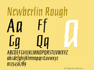 Newberlin Rough Version 001.001图片样张