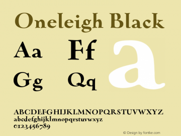 Oneleigh Black 001.000图片样张