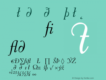 Oneleigh Medium Italic 001.000图片样张