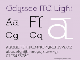 Odyssee ITC Light Version 001.001图片样张