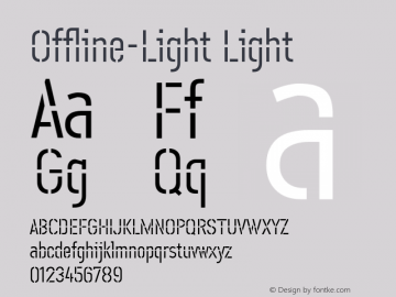 Offline-Light Light 001.000 Font Sample