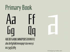 Primary Book Version 001.000 Font Sample