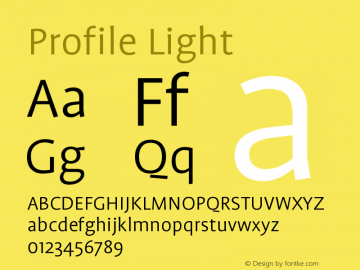 Profile Light Version 001.000图片样张