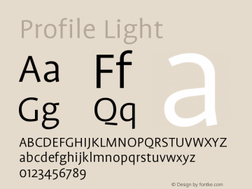 Profile Light Version 001.000图片样张