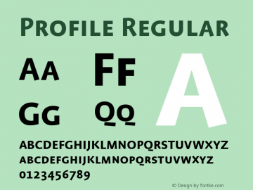 Profile Regular 001.000图片样张