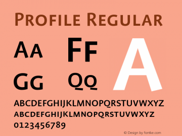 Profile Regular 001.000图片样张