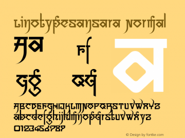 LinotypeSansara Normal Version 001.000 Font Sample