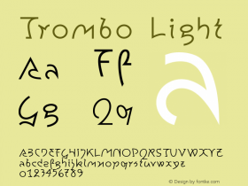 Trombo Light 001.000 Font Sample