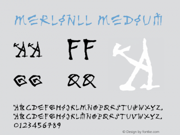 MerlinLL Medium Version 001.000 Font Sample