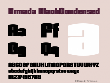 Armada BlackCondensed Version 001.000图片样张