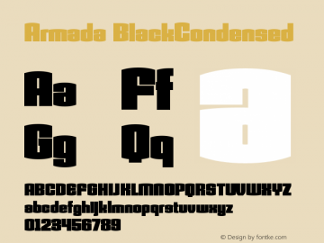 Armada BlackCondensed Version 001.000图片样张