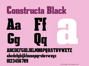 Constructa Black Version 001.000图片样张