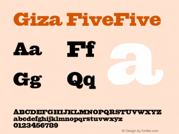 Giza FiveFive Version 001.000图片样张