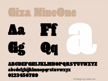 Giza NineOne Version 001.000图片样张