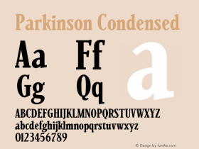 Parkinson Condensed Version 001.000图片样张