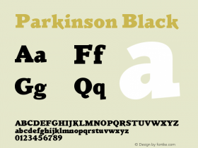 Parkinson Black Version 001.000图片样张