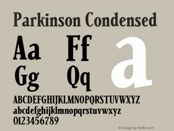 Parkinson Condensed Version 001.000图片样张
