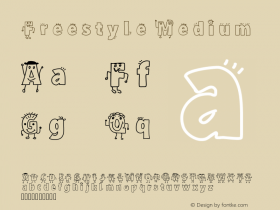 Freestyle Medium Version 001.000 Font Sample