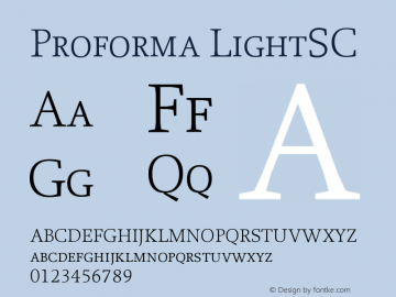 Proforma LightSC Version 001.000图片样张