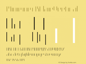 Minimum BClairVertical Version 001.000 Font Sample