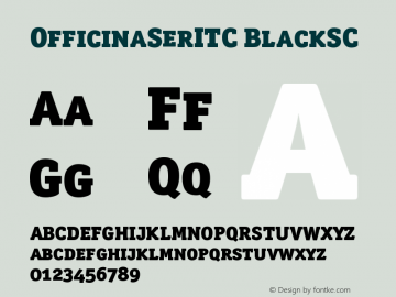 OfficinaSerITC BlackSC Version 001.000图片样张