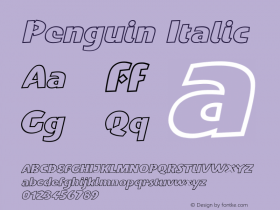 Penguin Italic 001.000图片样张