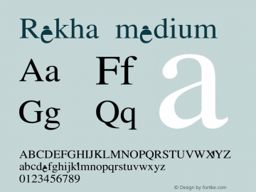 Rekha medium Version 001.100图片样张