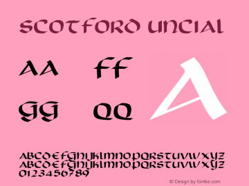 Scotford Uncial Version 001.000图片样张