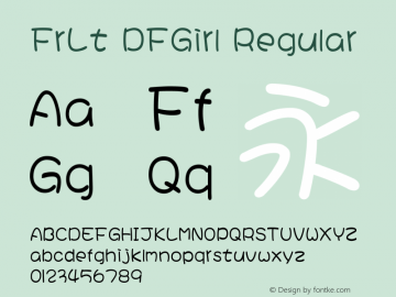 FrLt DFGirl Regular FrLt DFGirl v0.01图片样张