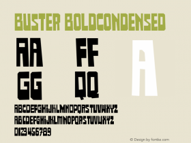 Buster BoldCondensed Version 001.000图片样张