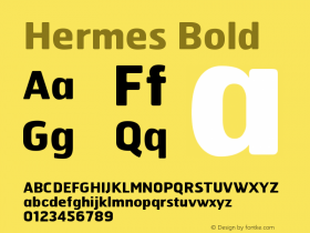 Hermes Bold Version 001.000 Font Sample