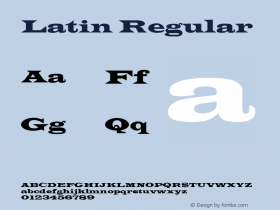 Latin Regular 3.1图片样张