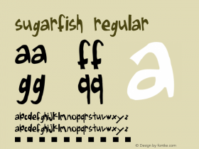 Sugarfish Regular Version 1.0 Font Sample