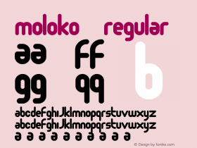 Moloko Regular Unknown Font Sample