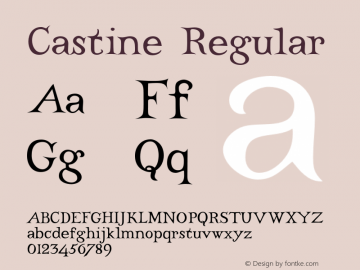Castine Regular 001.000图片样张