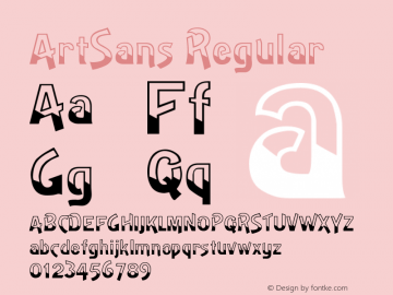 ArtSans Regular Version 001.000 Font Sample