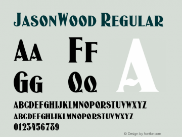 JasonWood Regular Version 001.000图片样张