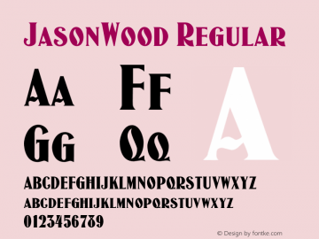 JasonWood Regular 001.000图片样张