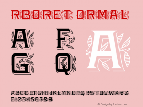 Arboret Normal Version 001.000 Font Sample