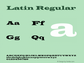 Latin Regular 3.1图片样张