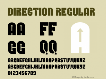 Direction Regular 001.000图片样张