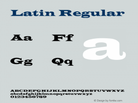 Latin Regular 3.1图片样张