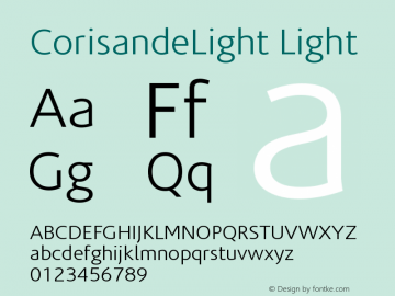 CorisandeLight Light Version 001.001图片样张
